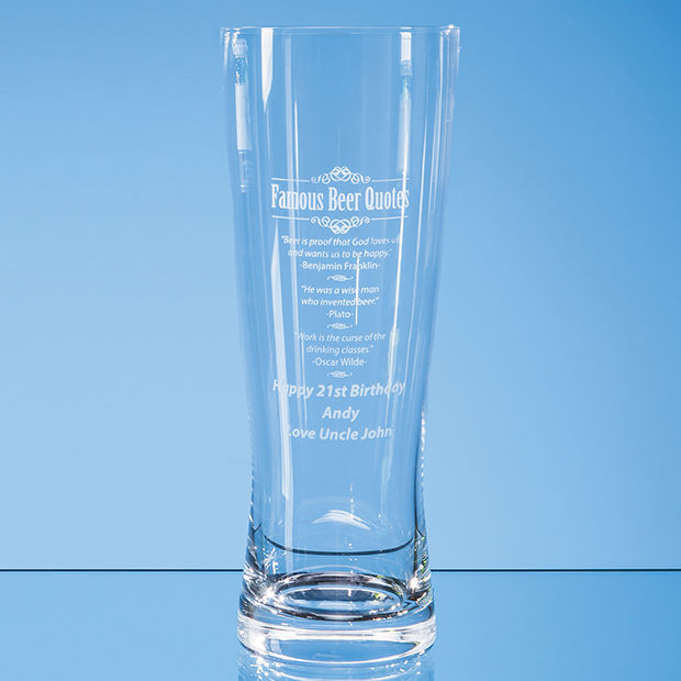 L754 - 0.7ltr Large Handmade Beer Glass