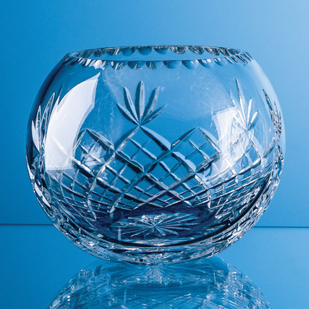 LOS91 - 14.5cm Lead Crystal Panelled Round Bowl