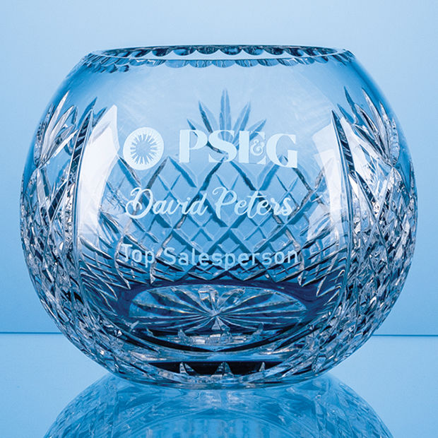 LOS92 - 18cm Lead Crystal Panelled Round Bowl