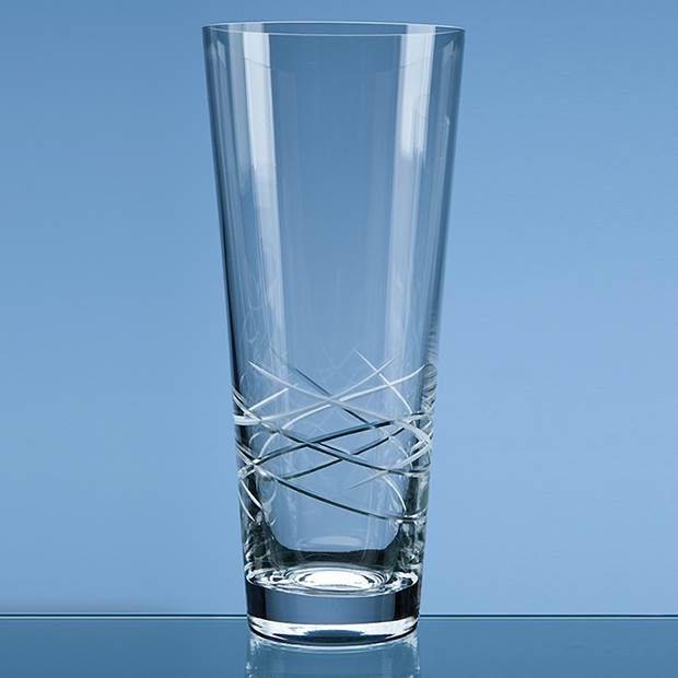 SL126 - 30cm Tiesto Cut Conical Vase