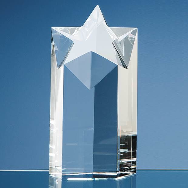SY1010 - 18cm Optical Crystal Star Column Award
