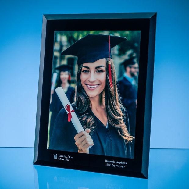 SY2017 - Black Surround Glass Frame for A4 Photo or Certificate