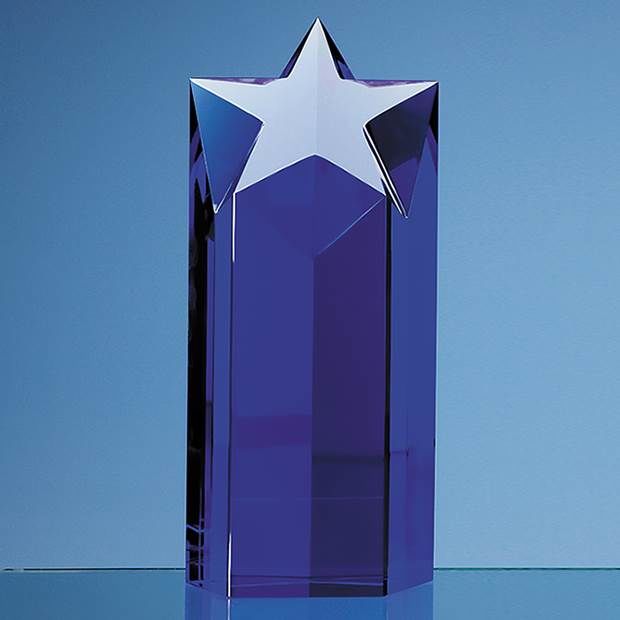SY2024 - 20cm Sapphire Blue Optic Star Column Award