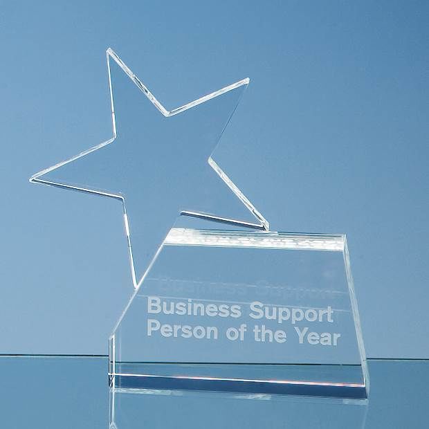 SY2072 - 14cm Optical Crystal Single Rising Star Award