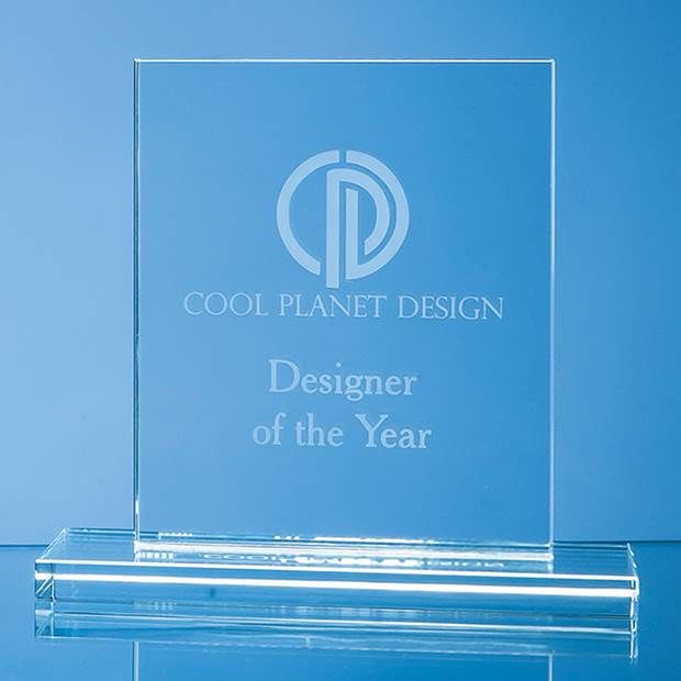 SY4073 - 12cm x 9cm x 12mm Clear Glass Rectangle Award