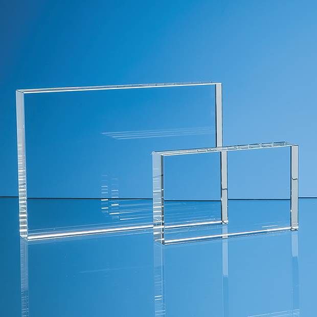 SY5084 - 12.5cm x 17.5cm Optical Crystal Rectangle Award H or V