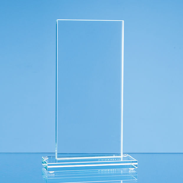 TL60 - 24cm x 9.5cm x 12mm Jade Glass Tall Rectangle Award