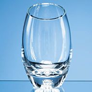 L512 - 24cm Handmade Bubble Base Oval Vase