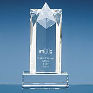SY1011 - 20cm Optical Crystal Star Column Award