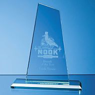 VGJ127012 - 15cm x 9cm x 12mm Jade Glass Mountain Award