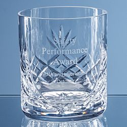LOS39 - 400ml Blenheim Lead Crystal Panel Whisky Tumbler