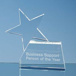 SY2072 - 14cm Optical Crystal Single Rising Star Award
